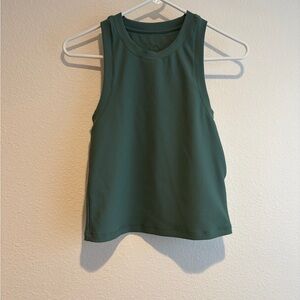 Peloton Ribbed Tank Top - Forest Green